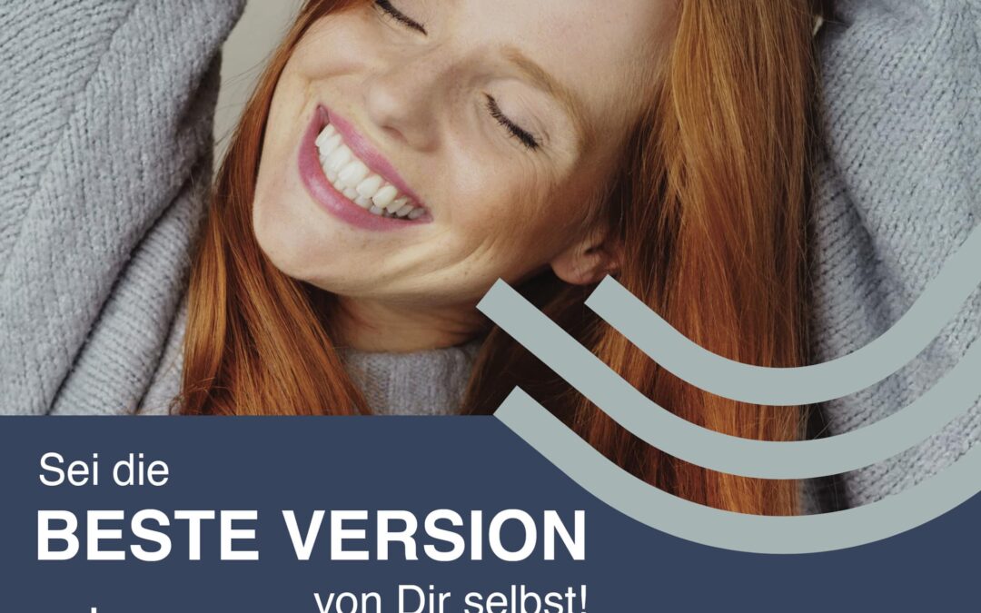 lächelndes Mädchen und Text: Sei die beste Version von dir selbst. Jetpeel Behandlung im Kosmetikstudio Beauty Balance in Stuttgart